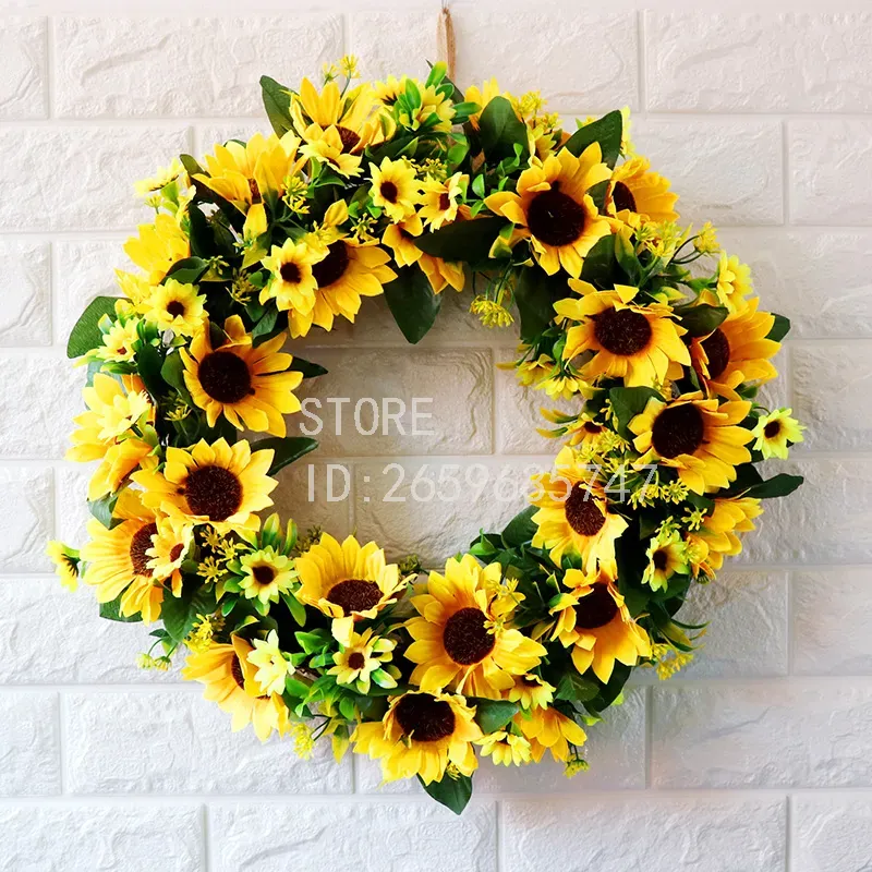 Wedding Decor Supply Store - Simülasyon Ayçiçeği Ev Süsü, Kapı Dekorasyonu,